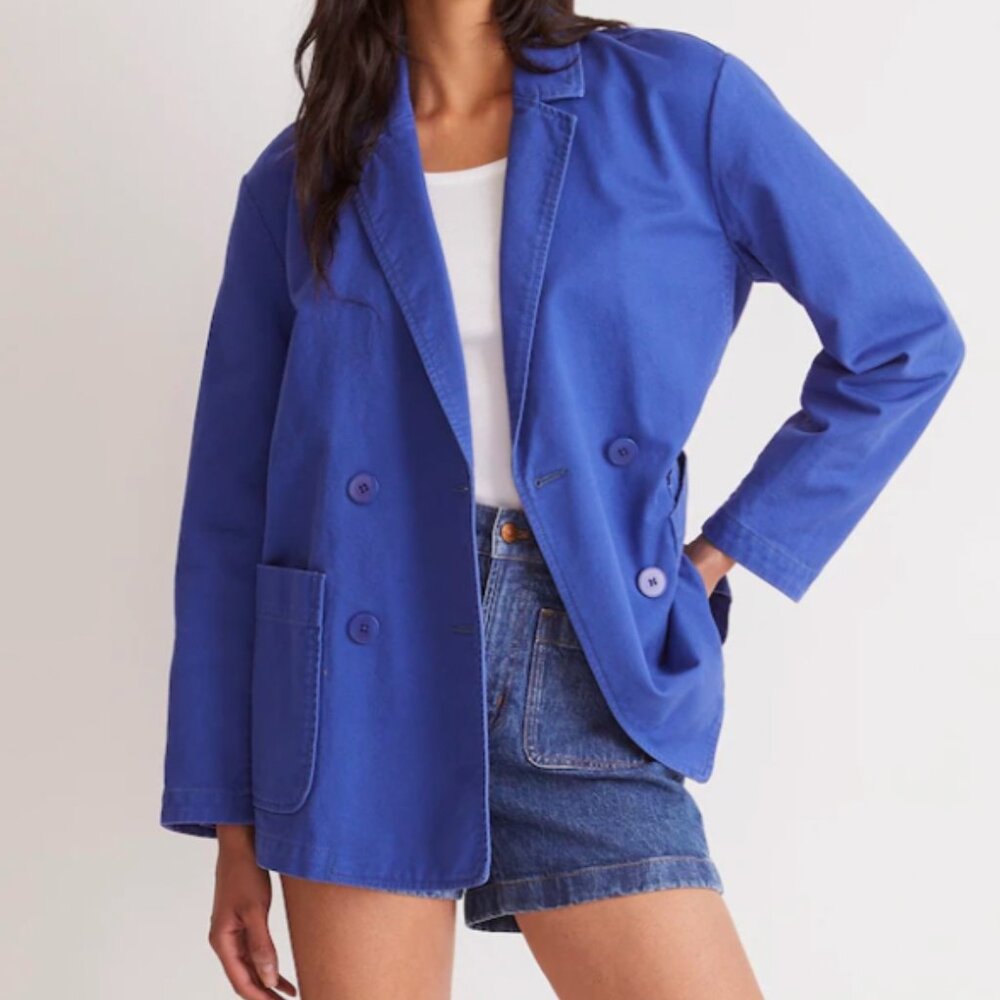 NWT - Crossover Blazer in (Re)generative Chino - Blue